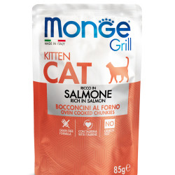 MONGE GRILL KITTEN RICH IN SALMON 28X