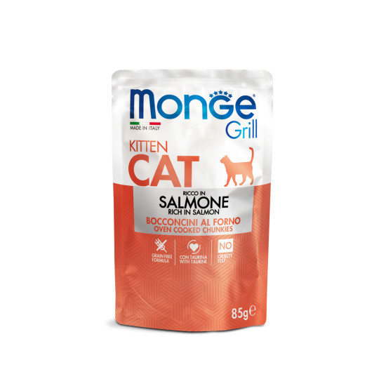 MONGE GRILL KITTEN RICH IN SALMON 28X MONGE GRILL KITTEN RICH IN SALMON 28X