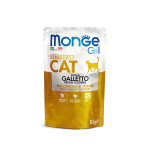 MONGE GRILL CAT STERILISED RICH IN COCKEREL 28X