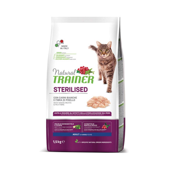 NATURAL TRAINER ADULT STERILISED - WHITE MEATS NATURAL TRAINER ADULT STERILISED - WHITE MEATS