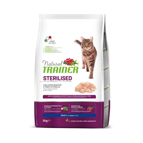NATURAL TRAINER ADULT STERILISED - WHITE MEATS NATURAL TRAINER ADULT STERILISED - WHITE MEATS