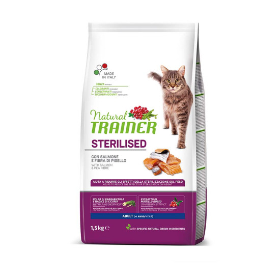NATURAL TRAINER ADULT STERILISED - SALMON NATURAL TRAINER ADULT STERILISED - SALMON