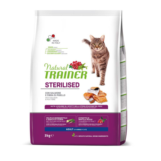 NATURAL TRAINER ADULT STERILISED - SALMON NATURAL TRAINER ADULT STERILISED - SALMON