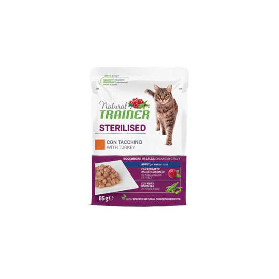 NATURAL TRAINER ADULT STERILISED - TURKEY 12X NATURAL TRAINER ADULT STERILISED - TURKEY 12X