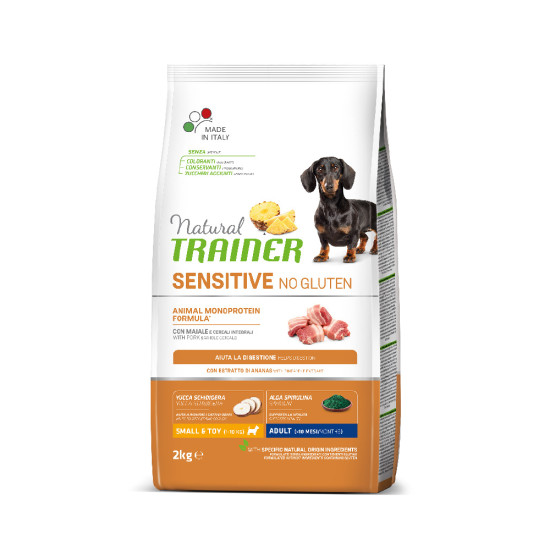 NATURAL TRAINER SENSITIVE NO GLUTEN ADULT MINI ΧΟΙΡΙΝΟ 