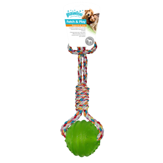 PW TRP Παιχνίδι Σκύλου με σχοινί και χερούλι Ball (34cm) PW TRP Παιχνίδι Σκύλου με σχοινί και χερούλι Ball (34cm)