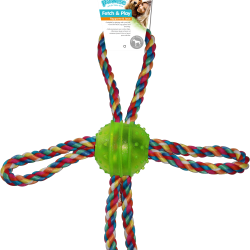 PW TRP Παιχνίδι Σκύλου με σχοινί Ball tug (26cm)