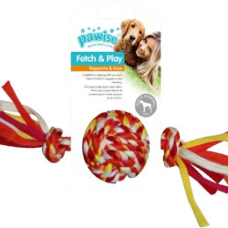 PW Παιχνίδι Σκύλου Colorful Braided Rope Ball