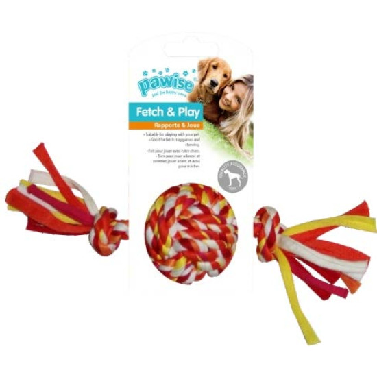 PW Παιχνίδι Σκύλου Colorful Braided Rope Ball PW Παιχνίδι Σκύλου Colorful Braided Rope Ball