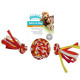 PW Παιχνίδι Σκύλου Colorful Braided Rope Ball PW Παιχνίδι Σκύλου Colorful Braided Rope Ball