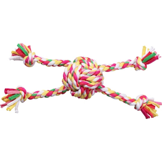 PW Παιχνίδι Σκύλου Colorful Braided Rope Ball PW Παιχνίδι Σκύλου Colorful Braided Rope Ball