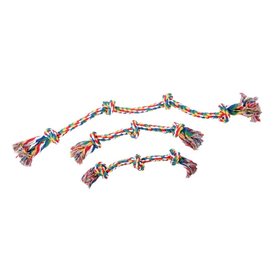 PW Παιχνίδι Σκύλου Rope Bone 3 Knots Multicolor