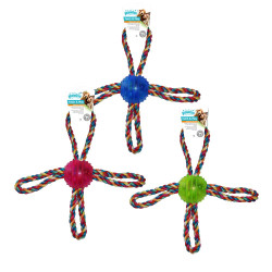 PW TRP Παιχνίδι Σκύλου με σχοινί Ball tug (26cm)