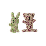 PW Παιχνίδι Σκύλου Rope Rope Knot Bear & Bunny