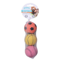 PW Παιχνίδι Σκύλου Sponge Ball (3τμχ)