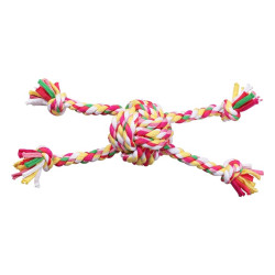 PW Παιχνίδι Σκύλου Colorful Braided Rope Ball