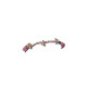 PW Παιχνίδι Σκύλου Rope Bone 3 Knots Multicolor