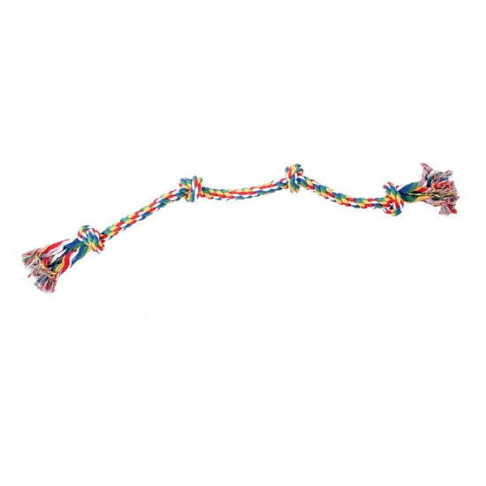 PW Παιχνίδι Σκύλου Rope Bone 3 Knots Multicolor