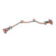 PW Παιχνίδι Σκύλου Rope Bone 3 Knots Multicolor